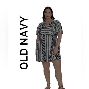 OLD NAVY V Neck Mini Swing Dress XLP